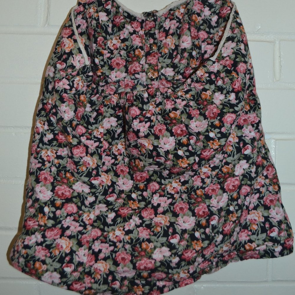 Floral Halter Top, Size Xs Xhilaration